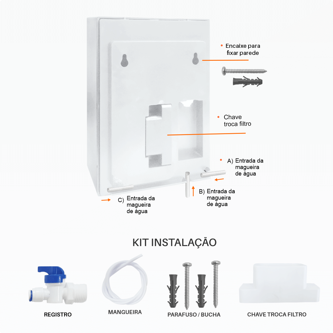 Purificador Modelo Aqua Small - BRANCO - Karina - Imagem 5