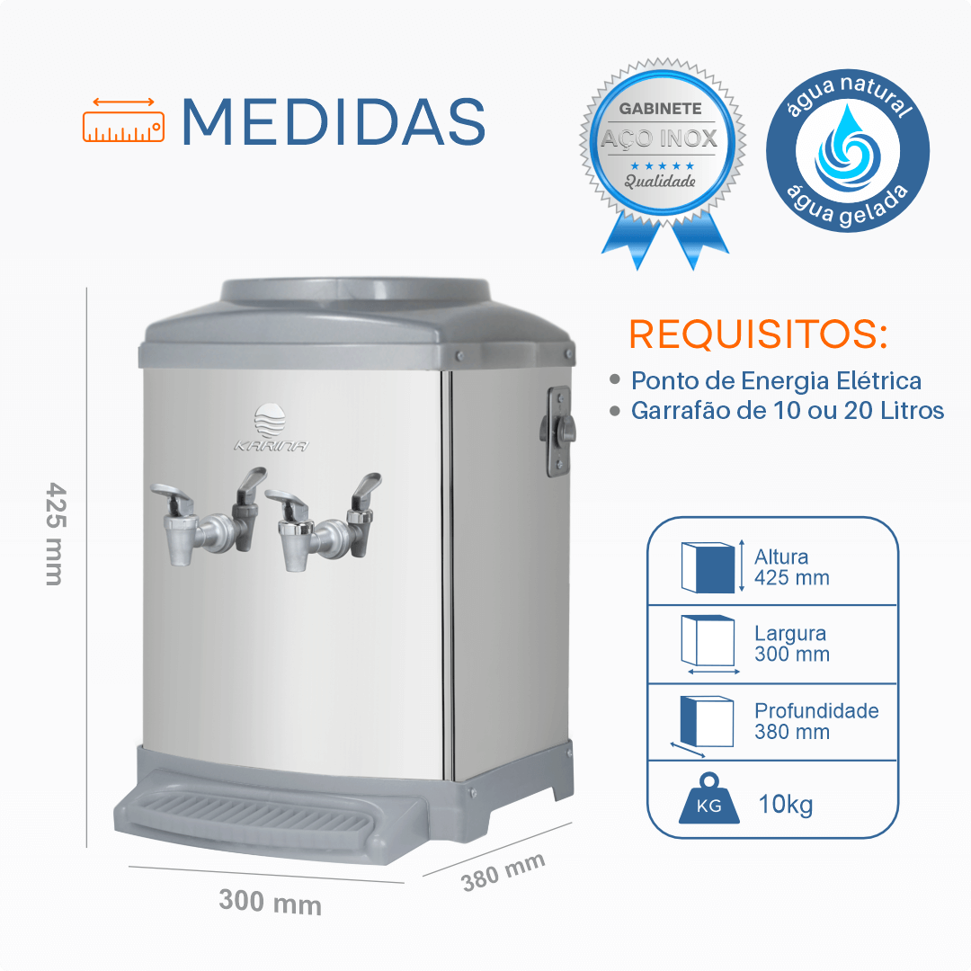 Bebedouro Mesa Modelo K11 - INOX- Karina - Imagem 4